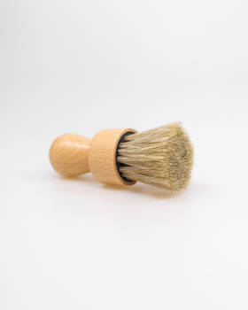 Preview: Kinderpinsel, runder Stupspinsel / Holz geölt, Rosshaar hell